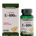 Sản phẩm Vitamin E-400 IU Nature's Bounty hỗ trợ chống lão hóa da, giúp cơ thể khỏe mạnh