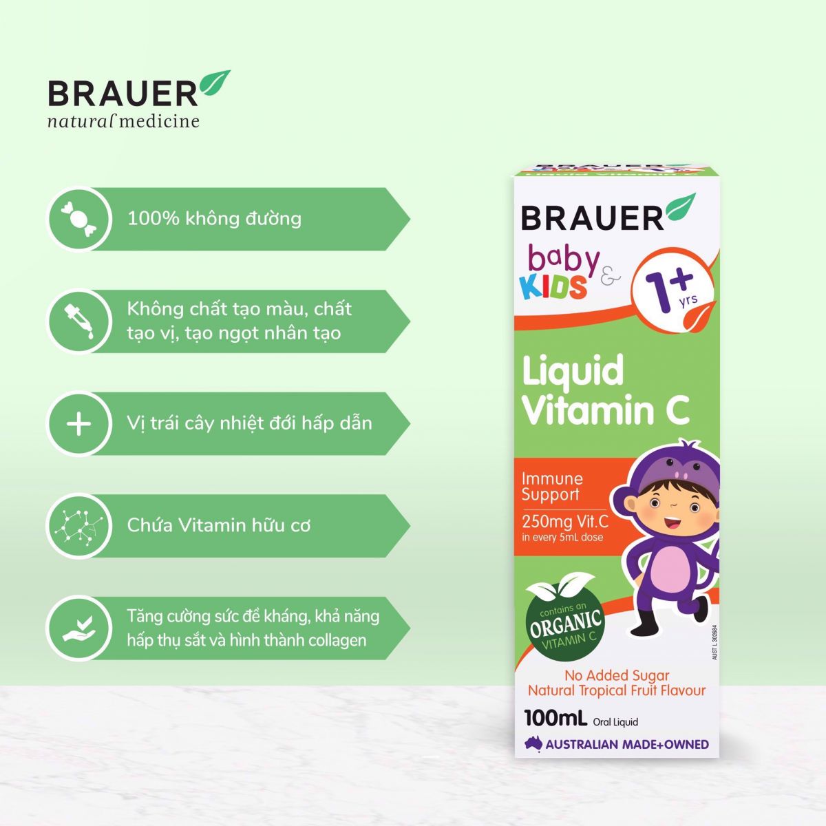 Công Dụng Brauer Baby & Kids Liquid Vitamin C: