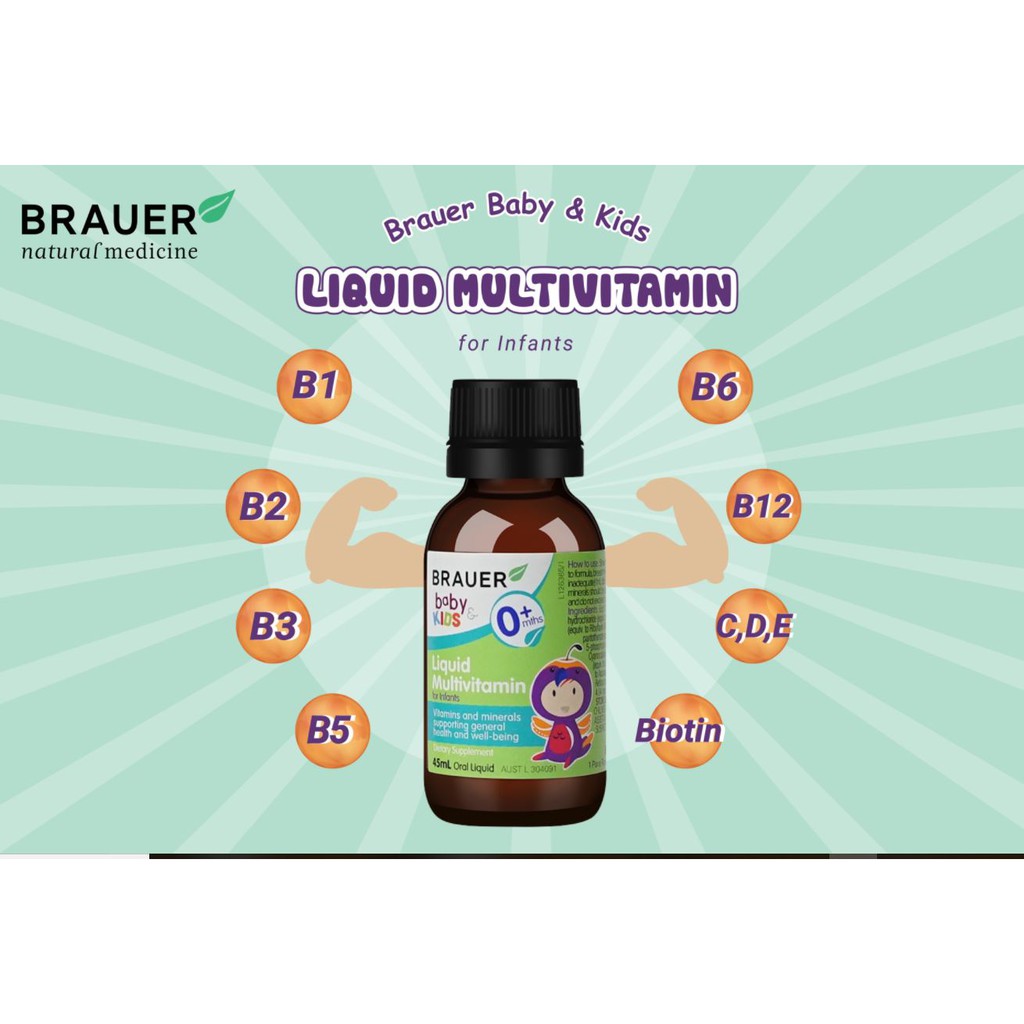 thành phần Brauer liquid multi vitamin for infants