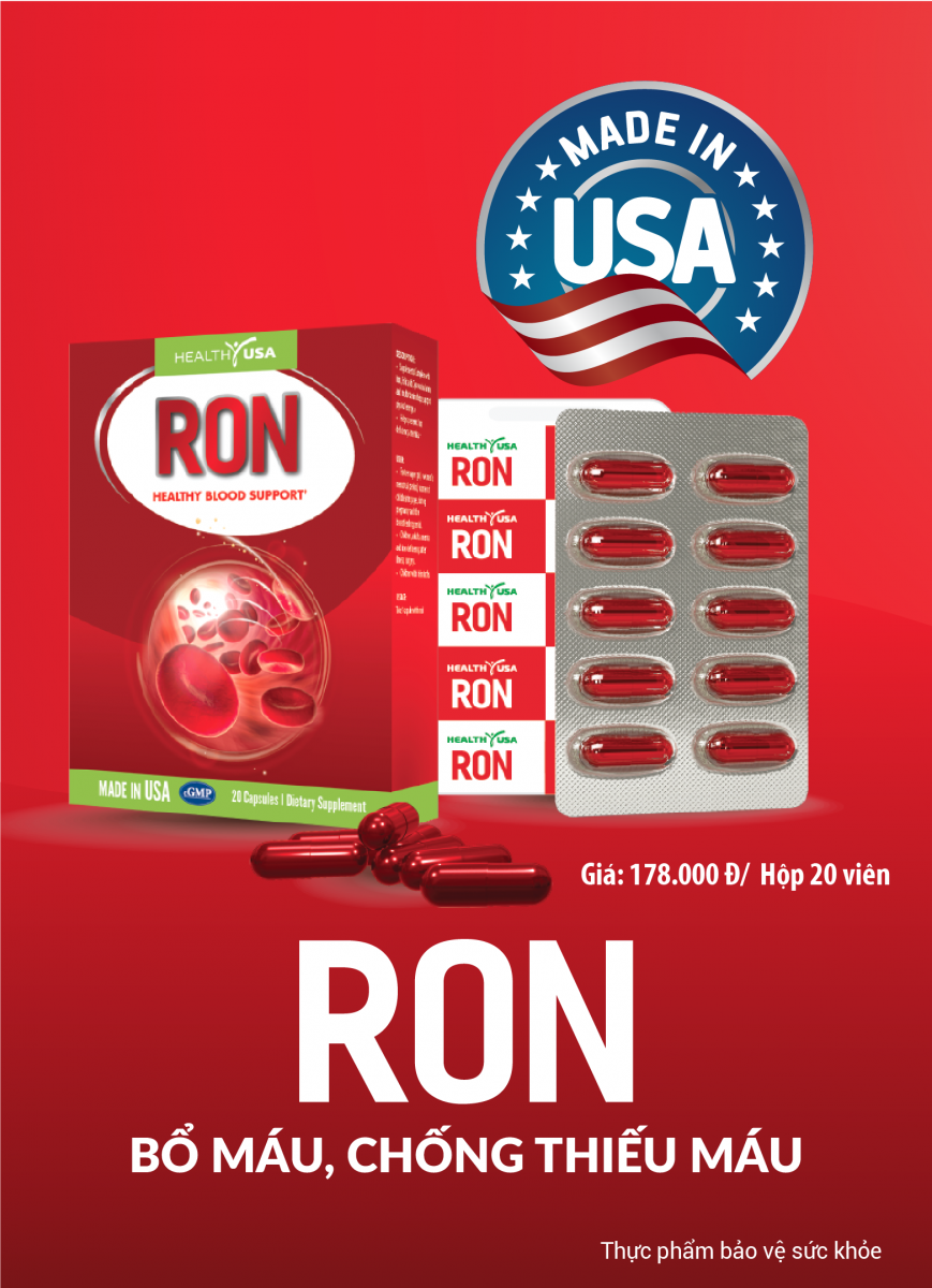 Công Dụng HEALTHY USA RON Healthy Blood Support: