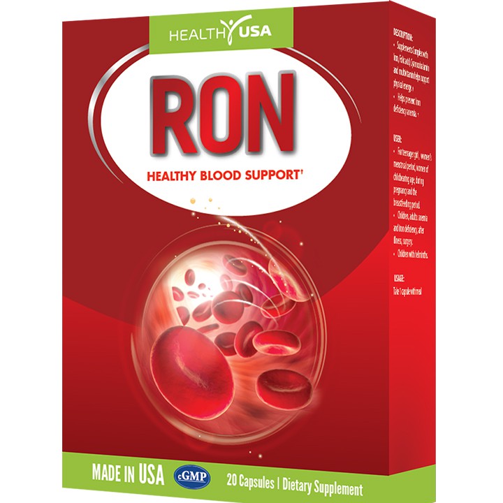 Thành Phần HEALTHY USA RON Healthy Blood Support: