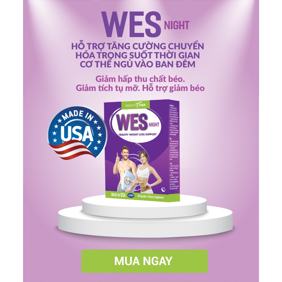 Công Dụng HEALTHY USA WES NIGHT Healthy Weight Loss Support: