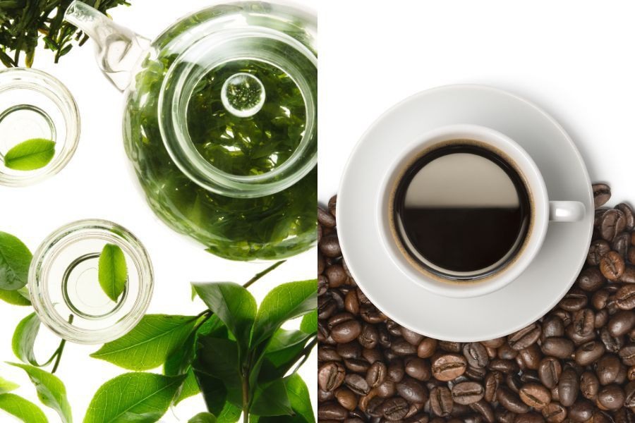 Uống cà phê hoặc trà xanh vào buổi sáng để giảm cân