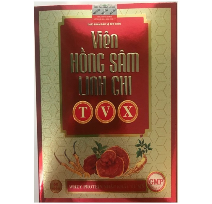 Thành Phần Viên Hồng Sâm Linh Chi TVX: