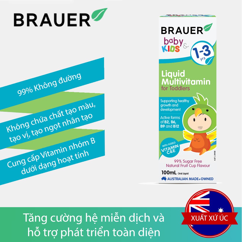 công dụng brauer liquid multivitamin for toodlers