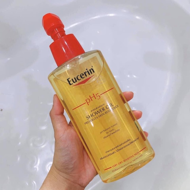 cherry spa công dụng Eucerin PH5 Shower Oil