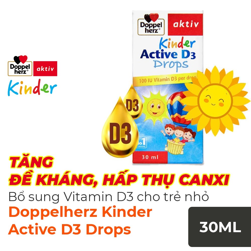 cherry spa công dụng Siro Kinder Active D3 Drops