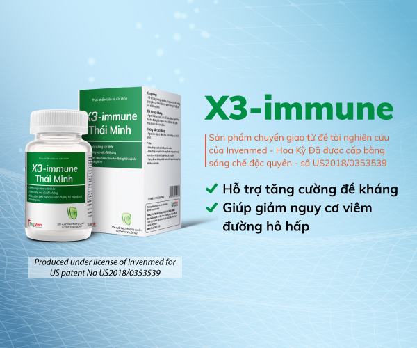 cherry spa công dụng X3 Immune Thái Minh