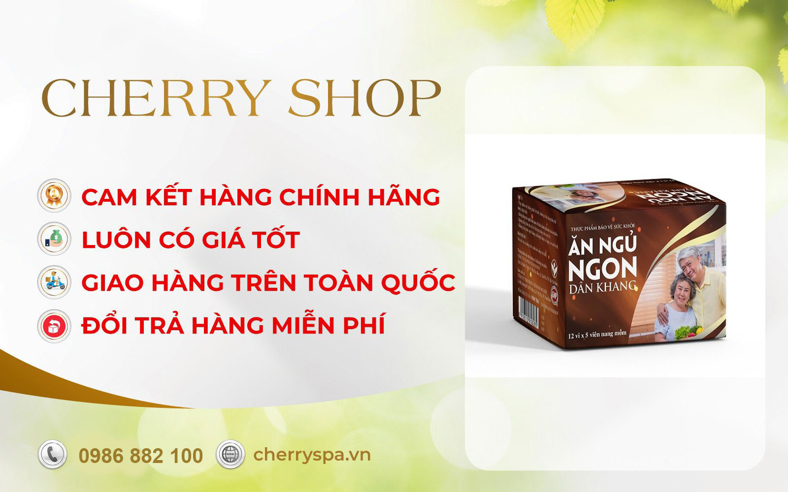 cherry spa hướng dẫn sử dụng Dân Khang