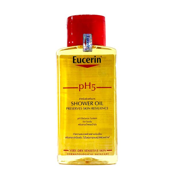 cherry spa hướng dẫn sử dụng Eucerin PH5 Shower Oil