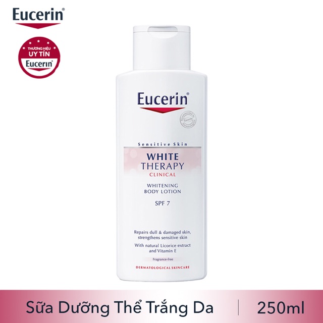 cherry spa hướng dẫn sử dụng Eucerin White Therapy Body Lotion SPF 7