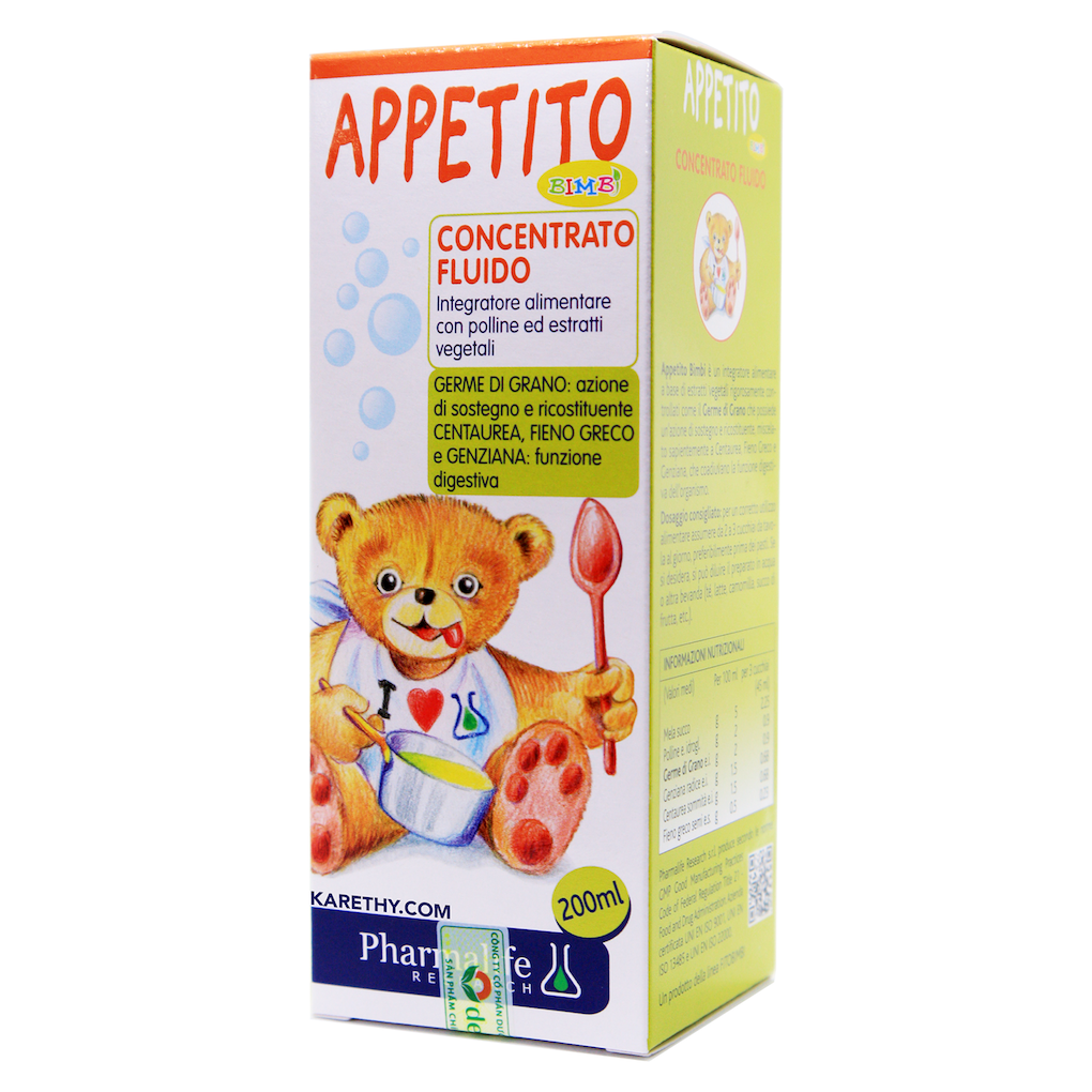 cherry spa hướng dẫn sử dụng Siro Appetito Bimbi