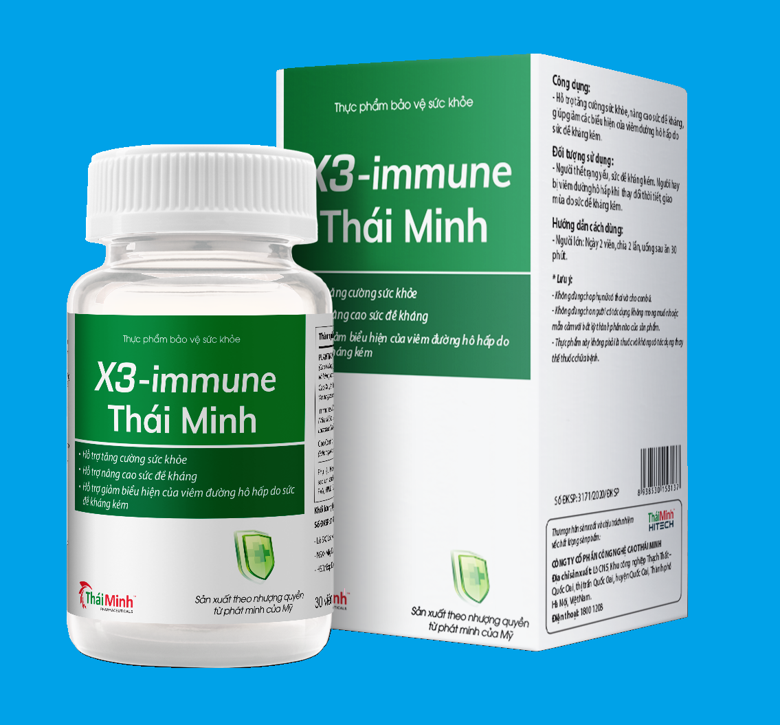 cherry spa hướng dẫn sử dụng X3 Immune Thái Minh