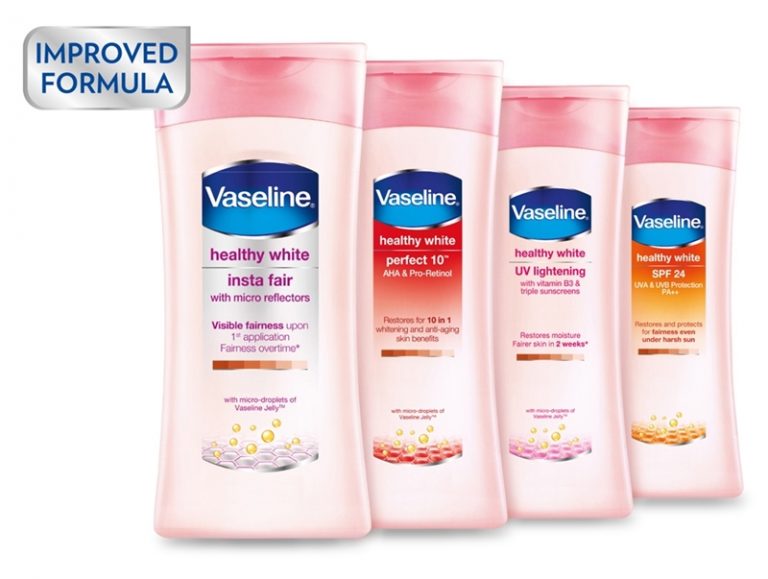 Sản phẩm dưỡng da hiệu quả từ Vaseline giúp làn da trắng sáng, căng mềm