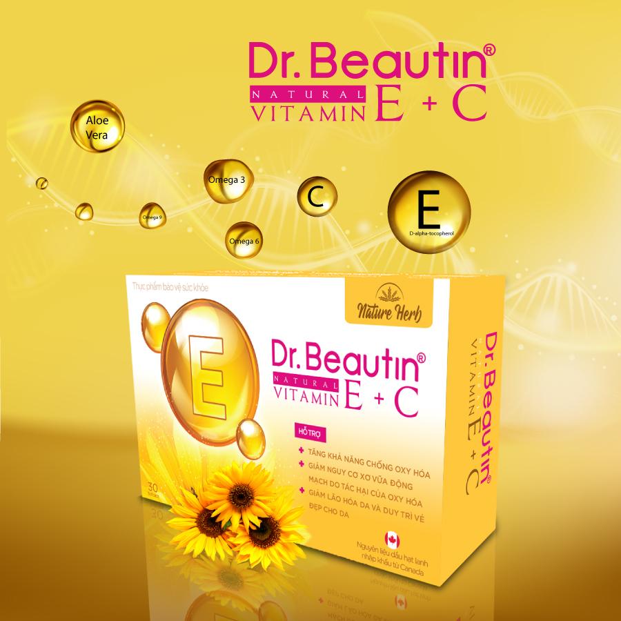 cherry spa thành phần Dr.Beautin Natural Vitamin E + C