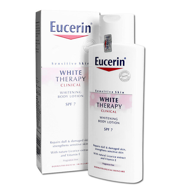 cherry spa thành phần Eucerin White Therapy Body Lotion SPF 7