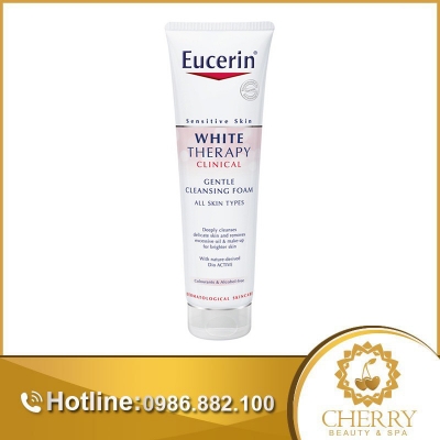 Sản phẩm Eucerin White Therapy Clinical Gentle Cleansing Foam làm sạch sâu giúp da sáng mịn