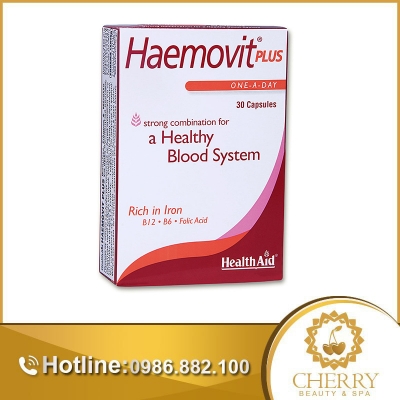 Sản phẩm HealthAid Haemovit Plus giúp cung cấp sắt & các vitamin thiết yếu