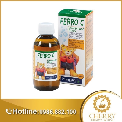 Siro Ferro C bổ sung vitamin C, sắt, kẽm giúp tăng cường sức đề kháng cho trẻ