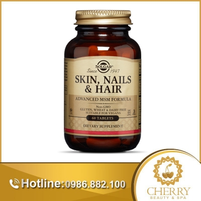 Solgar Skin, Nails & Hair Advanced MSM Formula giúp tóc khỏe mạnh và tốt cho da