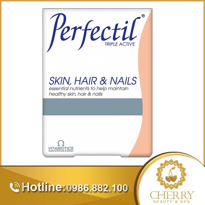 Vitabiotics Perfectil Skin, Hair & Nails cung cấp dưỡng chất giúp da sáng, tóc mượt và móng chắc