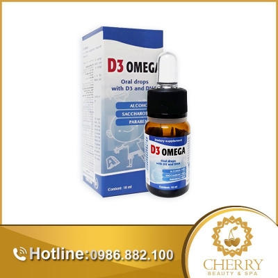 D3 Omega Oral Drops Giúp Xương Răng Chắc Khỏe và Phát Triển Trí Não Chai 10ml