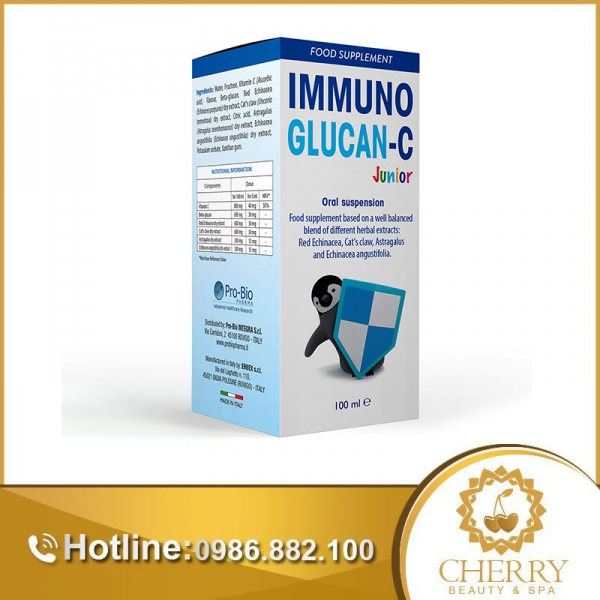 Sản phẩm Immuno Glucan C Syrup giúp bổ sung vitamin C và tăng cường sức đề kháng
