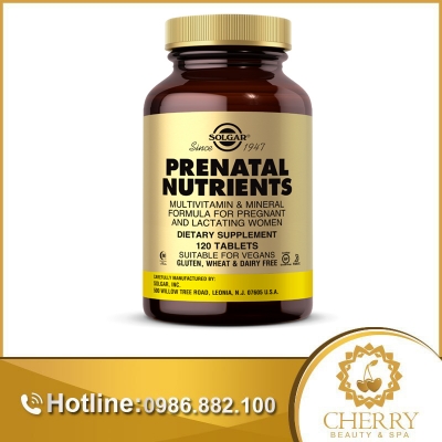 Solgar Prenatal Nutrients giúp bổ sung các vitamin thiết yếu cho phụ nữ