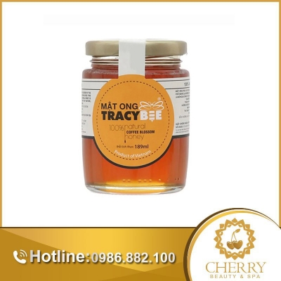 Mật Ong Tracybee 100% Natural Coffee Blossom Honey 189ml Mật Ong Hoa Cà Phê Giúp Làm Đẹp và Dưỡng Da